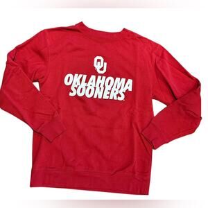 OU University of Oklahoma Adult Medium Long Sleeve Sweatshirt Russell Athletic